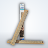 Two Jack's Scratcher carpet inserts with packaging on a light gray background.